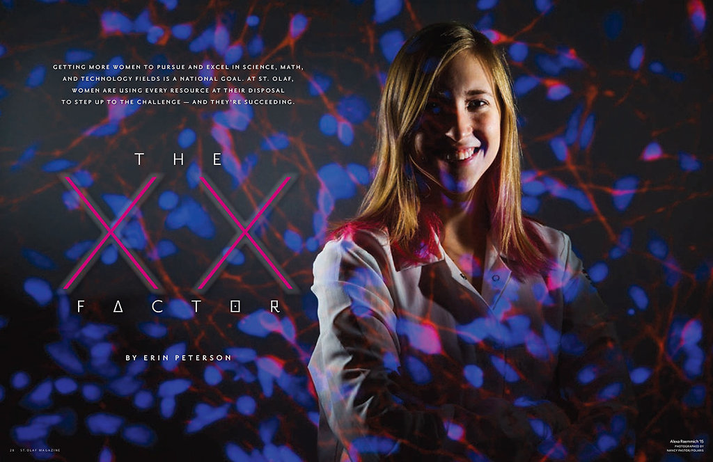 Women in Science for St. Olaf Magazine
